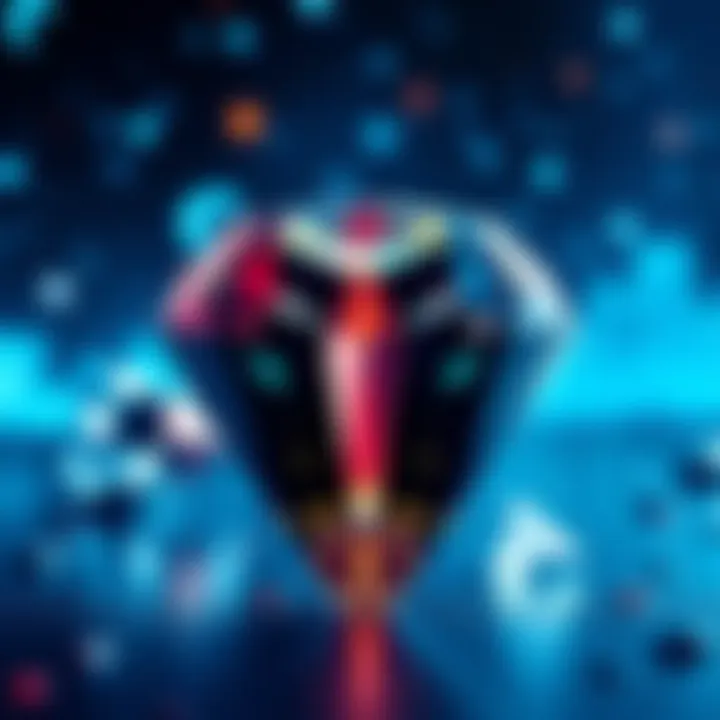 A visual guide on strategies for holding diamonds as investments, featuring diamonds and financial symbols.