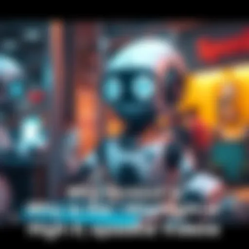 Dinkbot appearing in a Spoonkid video, adding humor and fun to the scene