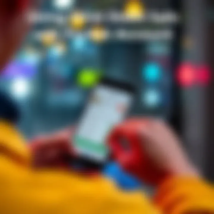 A person configuring direct debit settings on a smartphone, showing the pocket account interface of a mobile banking app.