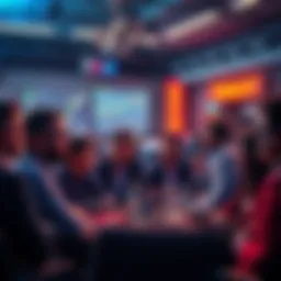 People engaged in a lively discussion about trading strategies and current events in a forum setting.