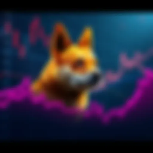 A chart showing the price fluctuations of Doge cryptocurrency with an upward trend and weekend dates highlighted.