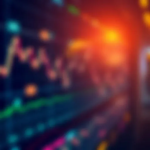 A chart showing a downward trend in Dogecoin's value, indicating bearish momentum.