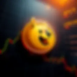 Dogecoin logo displayed alongside a rising price chart, highlighting the surge to $0.36 and targeting $0.70
