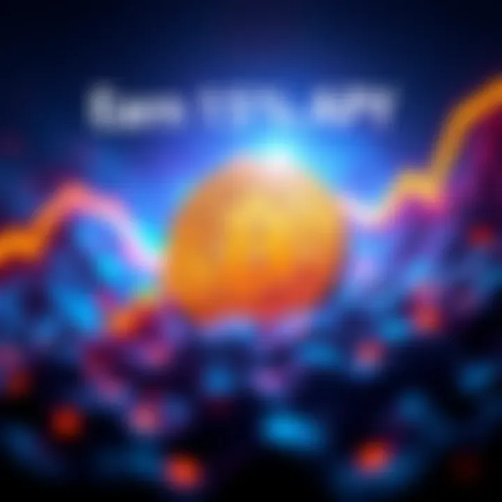 Graphic showing Bitcoin with a rising interest rate symbol, promoting 15% APY for VIP members