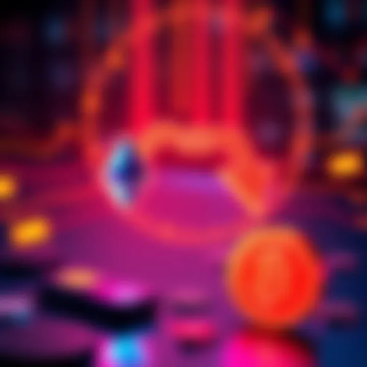 A graphic showing the exchange of Ethereum to USDC with arrows indicating the flow of cryptocurrency and icons of wallets and exchanges