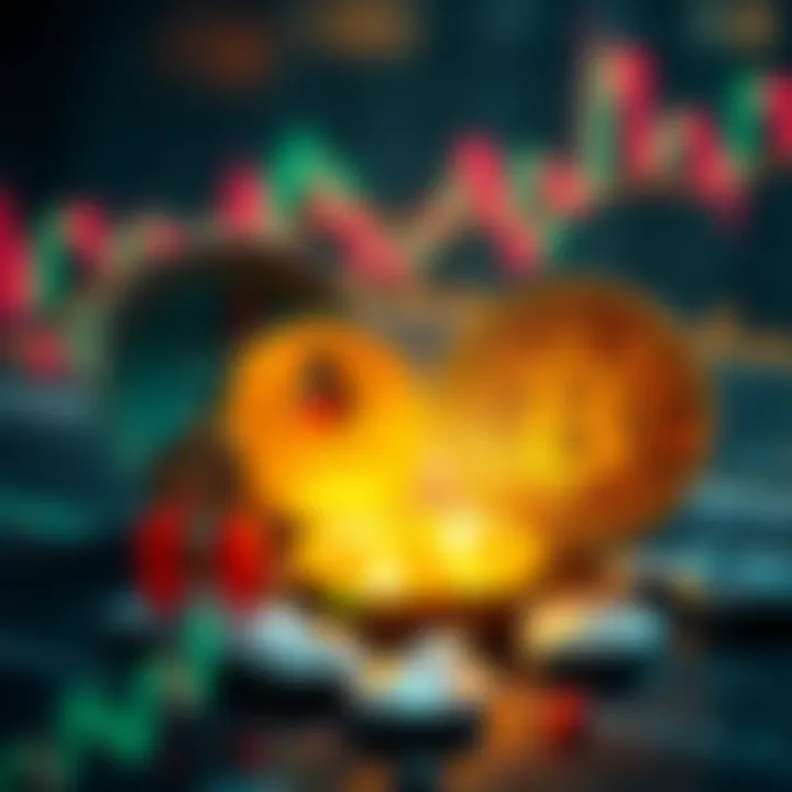 Visual representation of ETH and BTC logos with financial graphs, illustrating corporate finance strategies