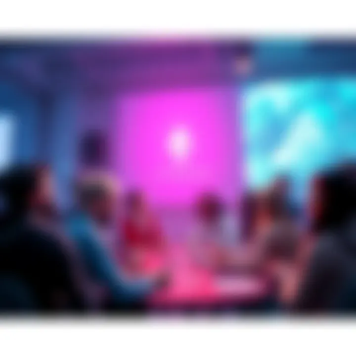 Group of people engaging in a discussion about Ethereum news and topics