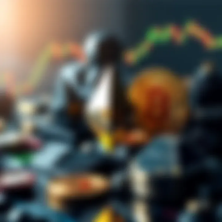 Graphic showing Ethereum perceived as riskier than Bitcoin with financial charts and indicators