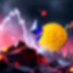 Ethereum logo rising with Bitcoin logo declining in the background, symbolizing the shift in market dominance during altseason