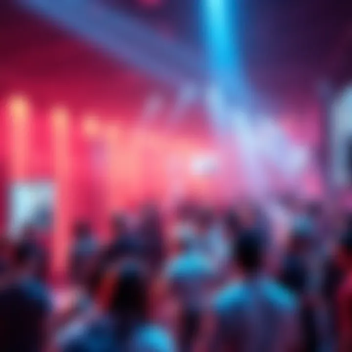 A vibrant forum atmosphere with people discussing Ethereum news and updates.