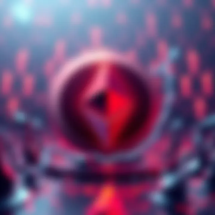 Illustration showing Ethereum logo with updates like PeerDAS and gas limit adjustments in a digital concept