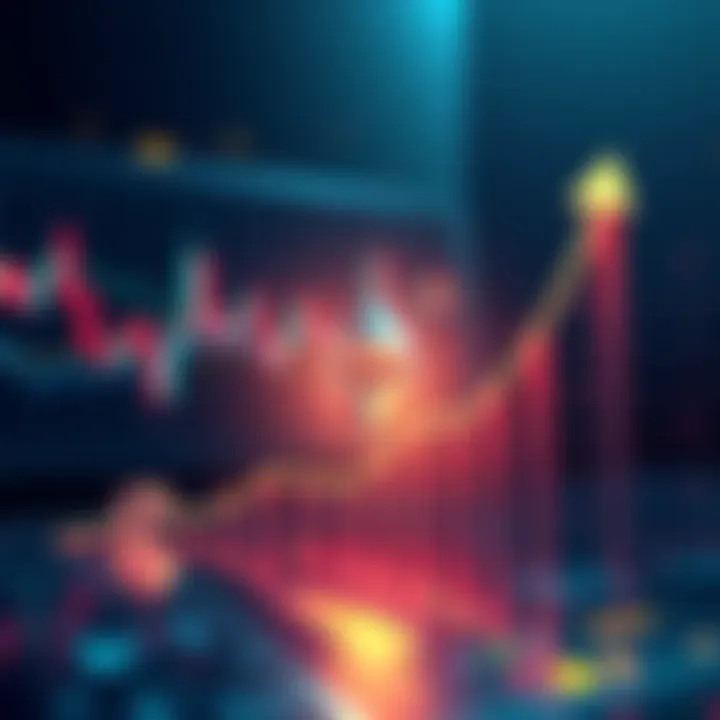 A visual representation of Ethereum's rising trend, showing charts and upward arrows symbolizing increased demand and performance improvements.