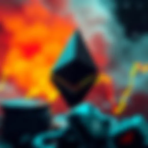 Graph showing Ethereum price increase with resistance levels indicated, symbolizing profit-taking trend