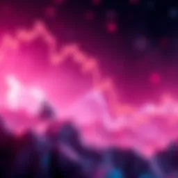 Graphic showing Ethereum's price movement with a bullish trend and Solana's decline in the background