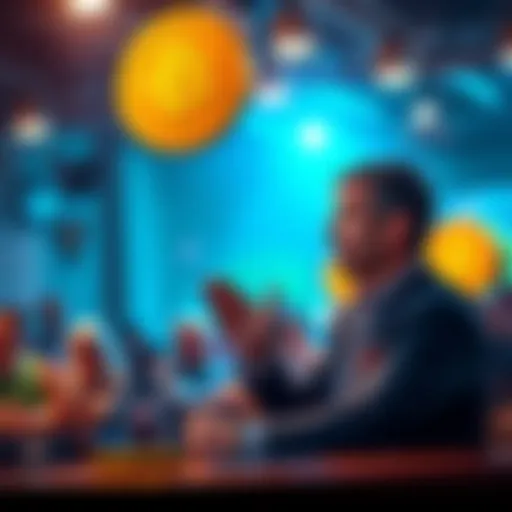 Joe Lubin discusses Ethereum's potential to exceed Bitcoin in a lively setting.