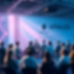 People discussing projects and ideas in the Ethereum community