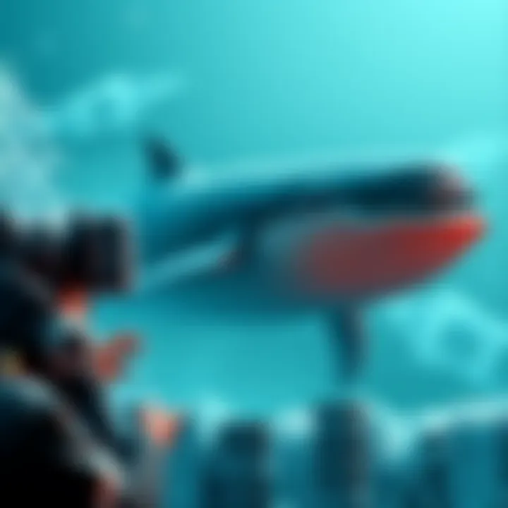 A graphic showing a large whale symbolizing a cryptocurrency investor moving ETH to Kraken while holding onto a significant amount in reserves.