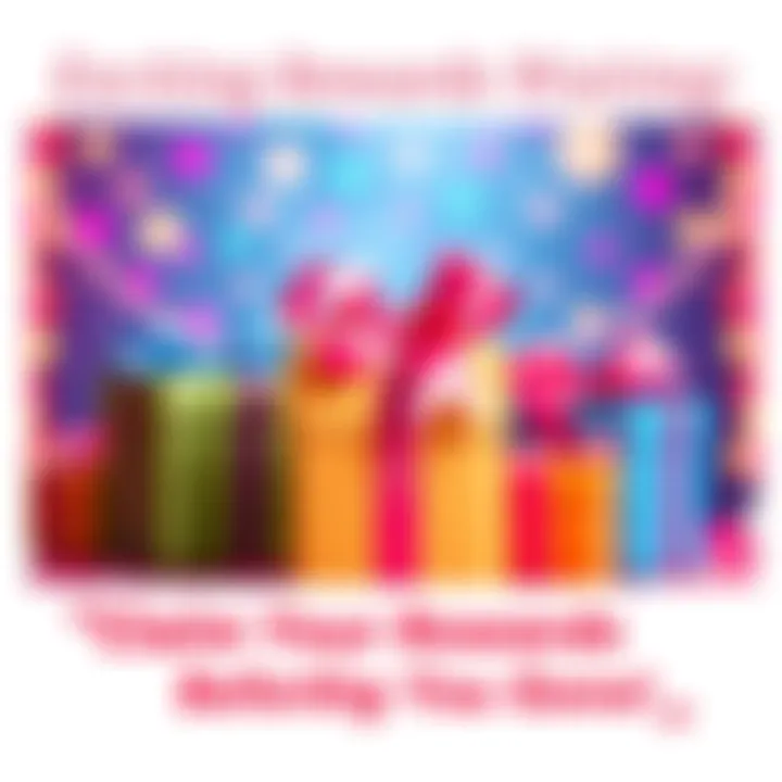 Colorful gift boxes with ribbons and a sense of urgency to claim rewards