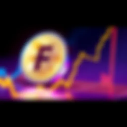 Fartcoin logo next to a graph showing price increase