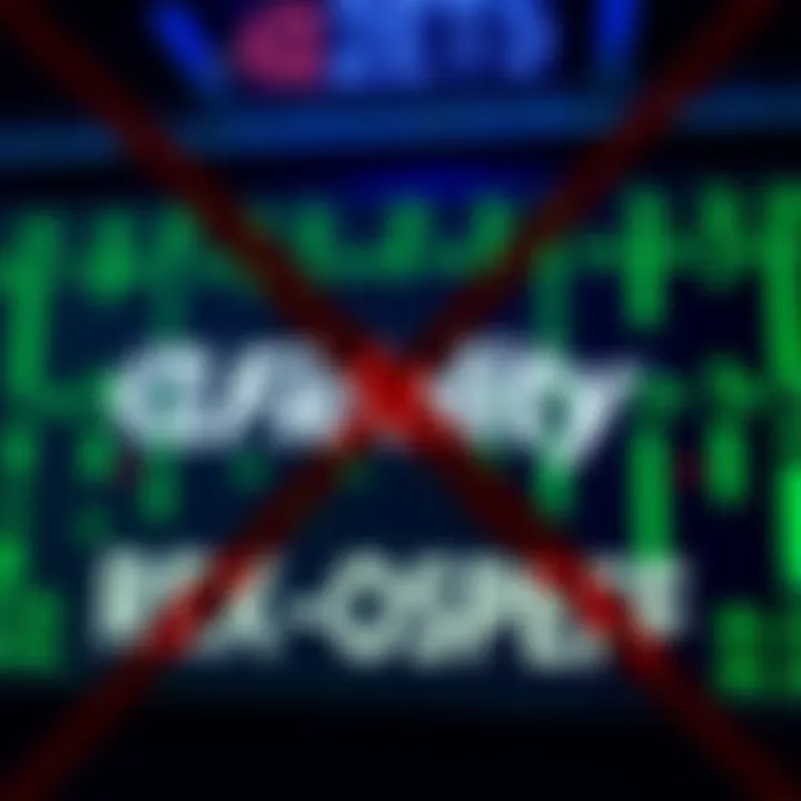 Graphic showing Fidelity logo with a blocked sign over the REX-Osprey SOL ETF text