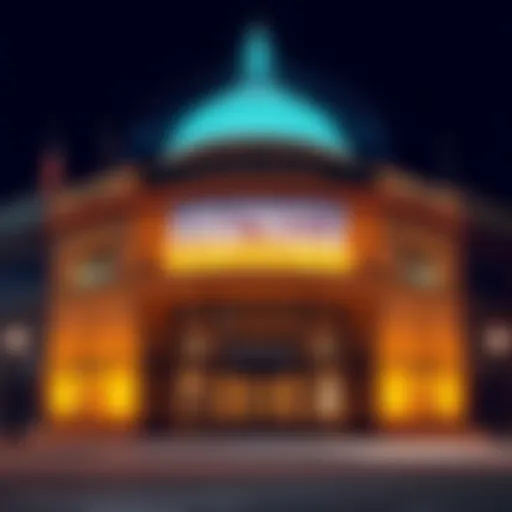 Cincinnati's Fifth Third Bank building with a digital cryptocurrency overlay