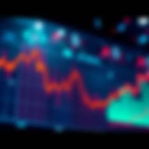 A chart showing a significant drop in financial status from profit to loss, highlighting the change from positive to negative value.