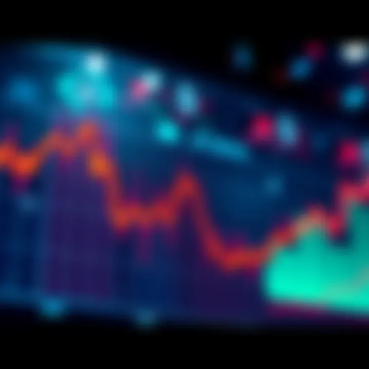 Financial Decline Chart A chart showing a significant drop in financial status from profit to loss, highlighting the change from positive to negative value.