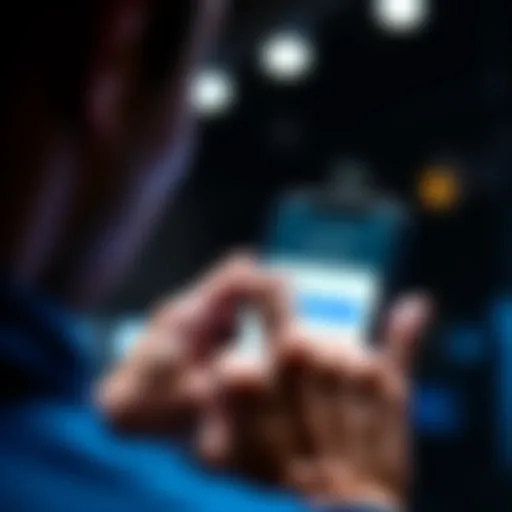 A person looking at a smartphone screen displaying the Loopring wallet app settings, trying to locate the seed phrase.