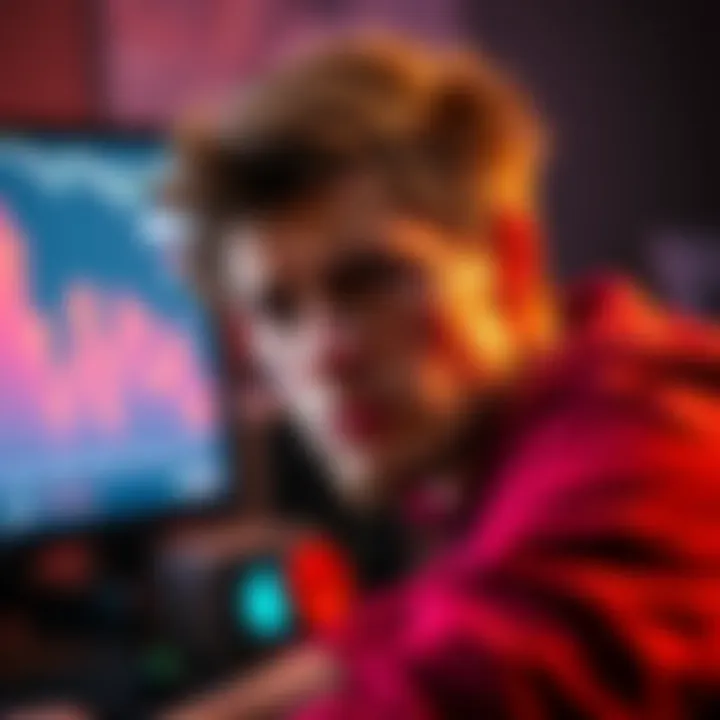 First-time cryptocurrency buyer looking worried A new investor frowns at their computer screen showing a decline in cryptocurrency value.