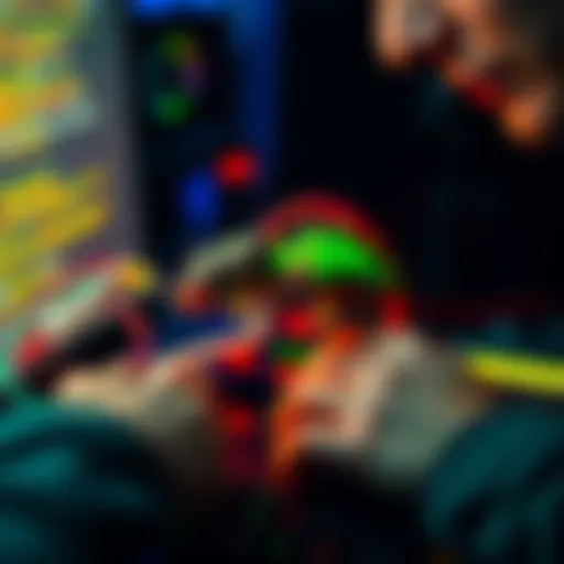 A person connecting a Syncro Bit Chameleon to a computer using a USB cable for flashing.