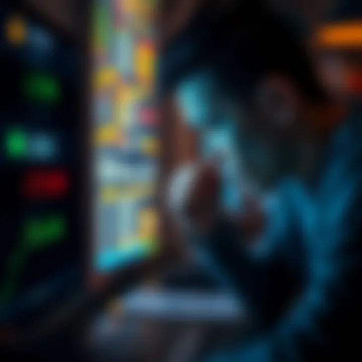 A person looking frustrated at their computer screen during a difficult crypto transaction, showing high fees and failed attempts to swap USDC.
