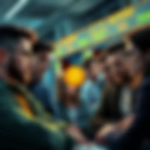 Group of people expressing concerns about a controversial cryptocurrency on user boards