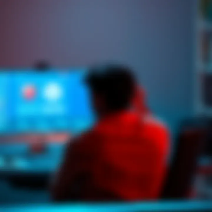 A person sitting at a desk, looking stressed while staring at a computer screen showing MetaMask and OpenSea logos, representing a lost digital wallet experience