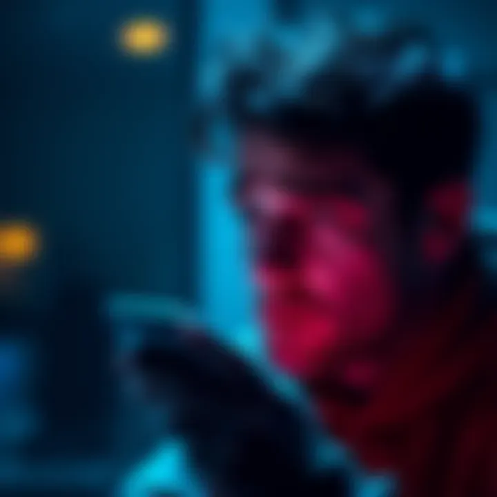A person looking at a phone with a confused expression, showing a passkey error message on the screen