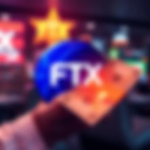 Graphic showing FTX logo with cash being distributed to creditors through service providers