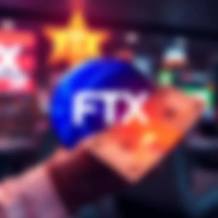 Graphic showing FTX logo with cash being distributed to creditors through service providers