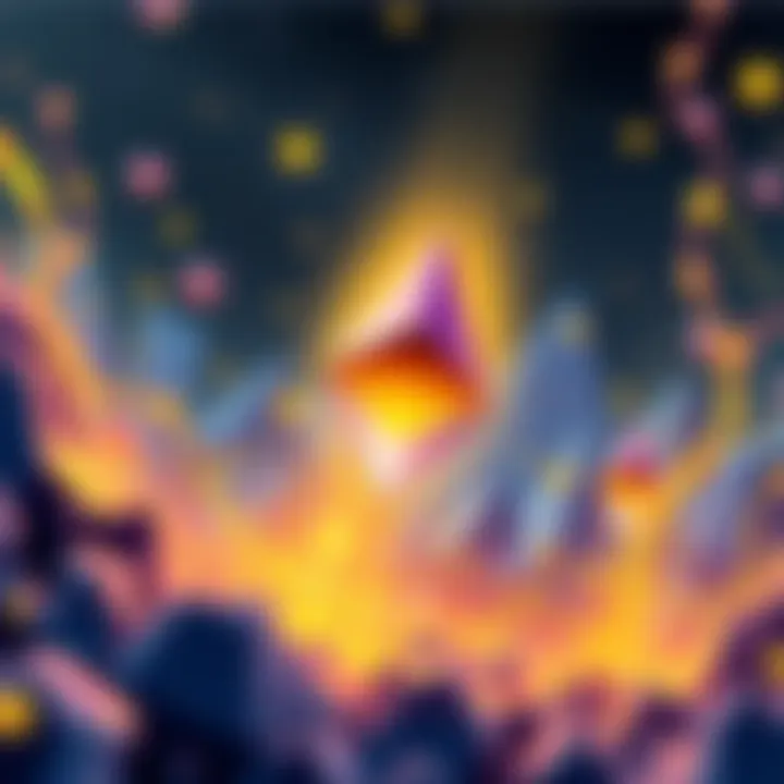 Illustration showing Fusaka technology improving Ethereum's blockchain efficiency with gas mechanisms and blobs