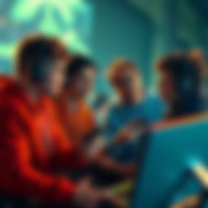 A group of gamers sharing tips on overcoming challenges while waiting for new game releases