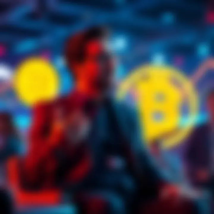 A Gemini executive speaking at a conference about the future of Bitcoin and cryptocurrency trends.