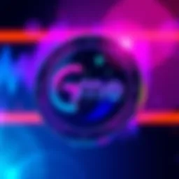 A digital representation of the Gme NFT Beta Launch Pin available on OpenSea, showcasing its design and colors.