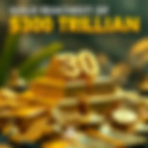 Gold bars stacked to represent the $30 trillion market cap achievement