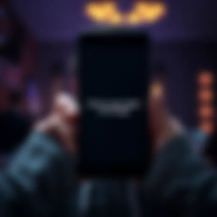 A smartphone displaying a message about the removal of crypto wallets by Google, with a worried user in the background.