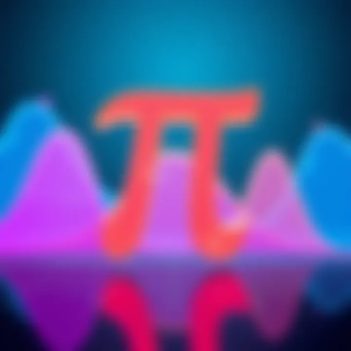 A colorful graph illustrating the unique properties of Pi in mathematics, highlighting its differences from other numbers.