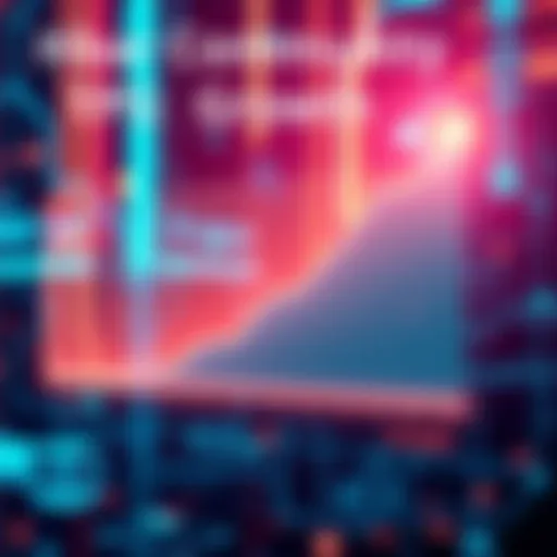 A graph showing increasing transaction per second (TPS) rates in the Hbar community with a futuristic digital background
