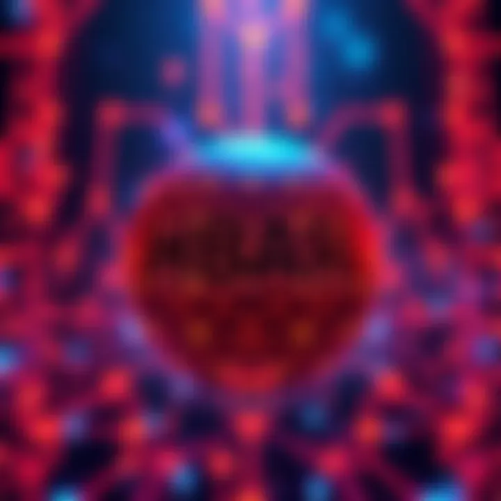 Concept showing HBAR logo merging with artificial intelligence symbols, representing the connection between technology and innovation for AI solutions.