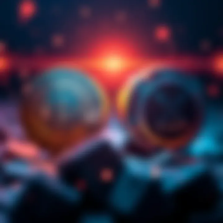 A side-by-side comparison of HBAR and XRP featuring their logos and key attributes