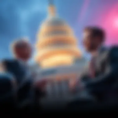 Hedera executives Ħ Leemon and Mance discussing web3 strategies at Capitol Hill
