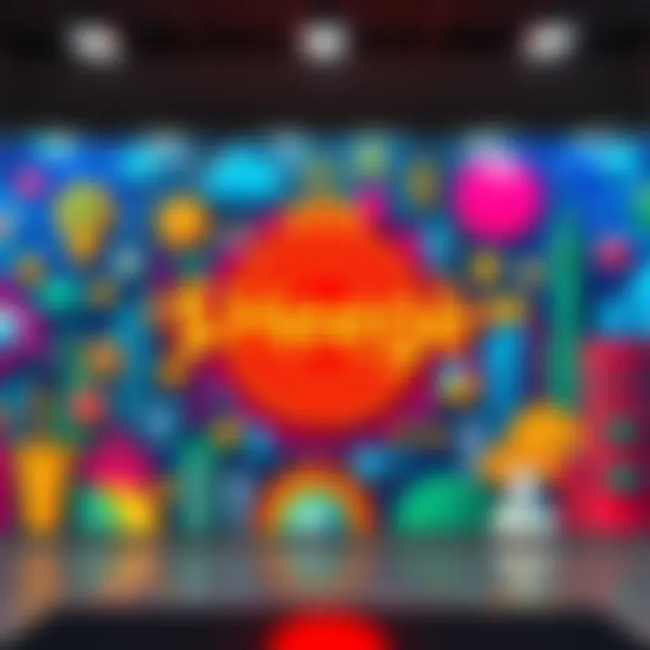 A colorful mural showcasing the $Hege logo along with vibrant illustrations of crypto and community, symbolizing its global marketing tour.