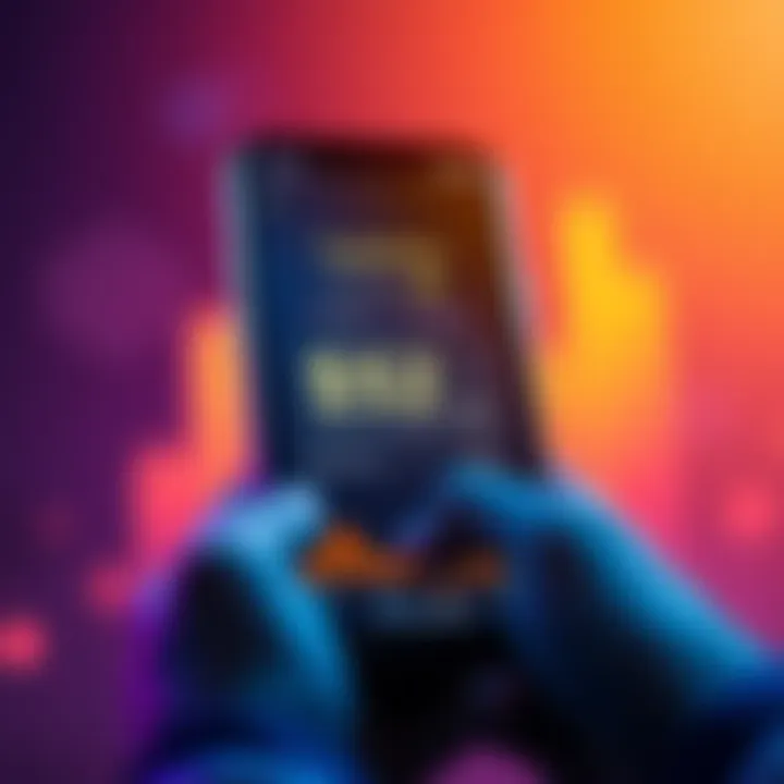 A smartphone displaying a cryptocurrency app with visible fees increasing unexpectedly during a purchase.