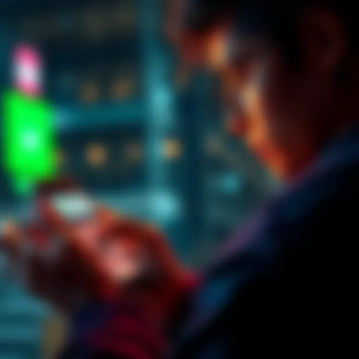 A person checking their Solana investment on the Robinhood app on a smartphone